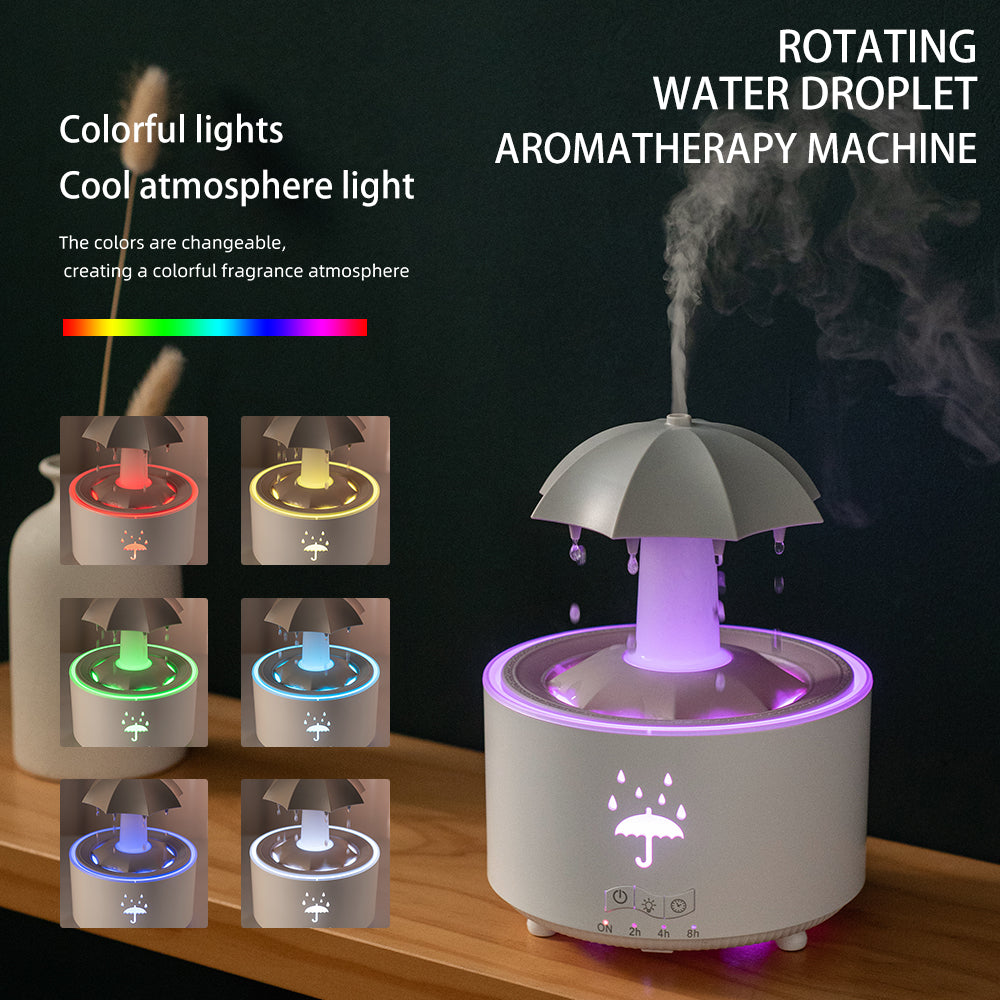 Colorful Rotating Umbrella Humidifier